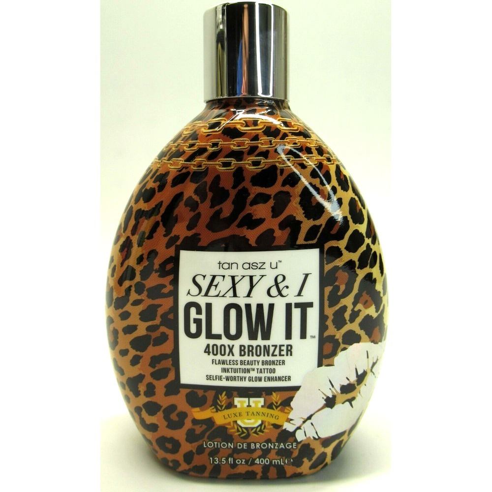 Tan Asz U Sexy & I Glow It Tanning Lotion 13.5 oz 400X Flawless Beauty Bronzer